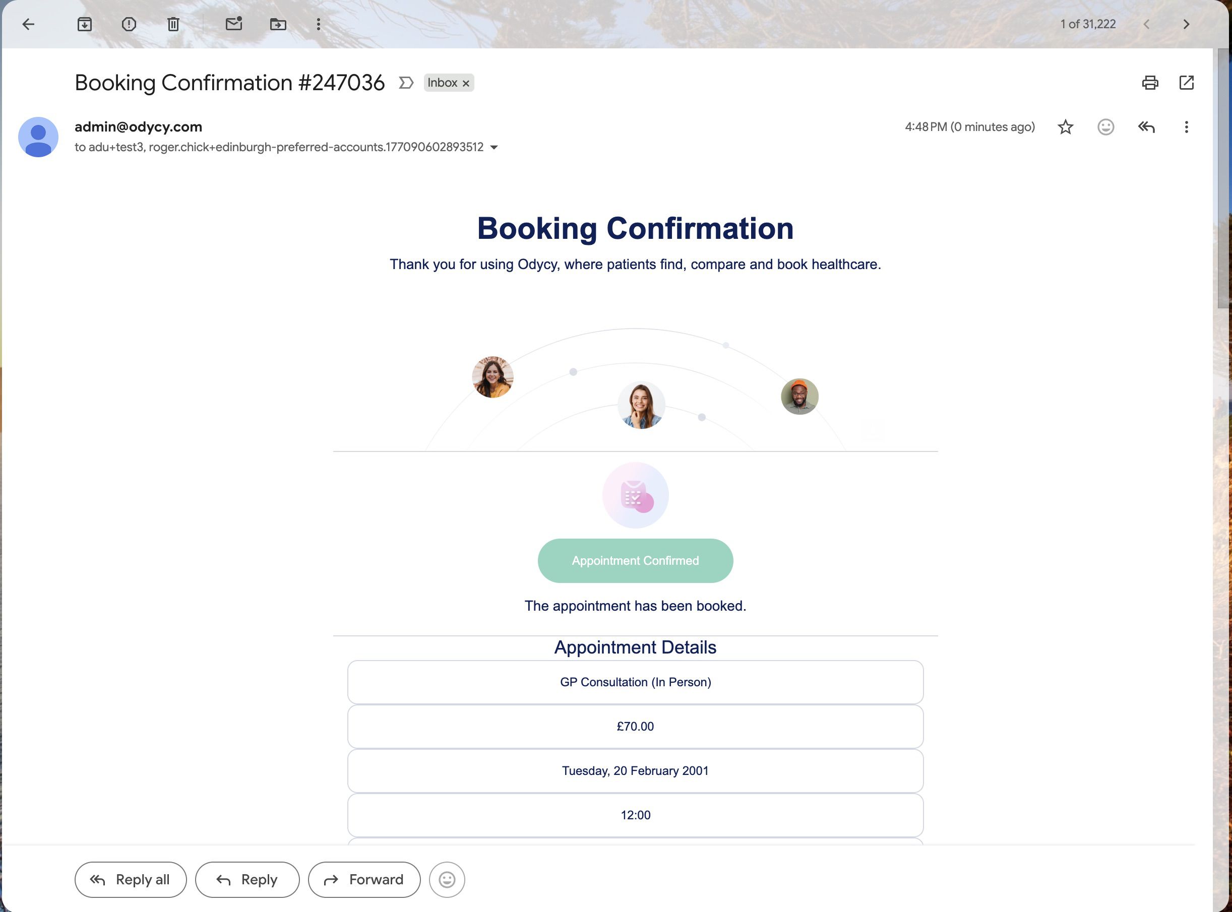 Provider and Patient Confirmation